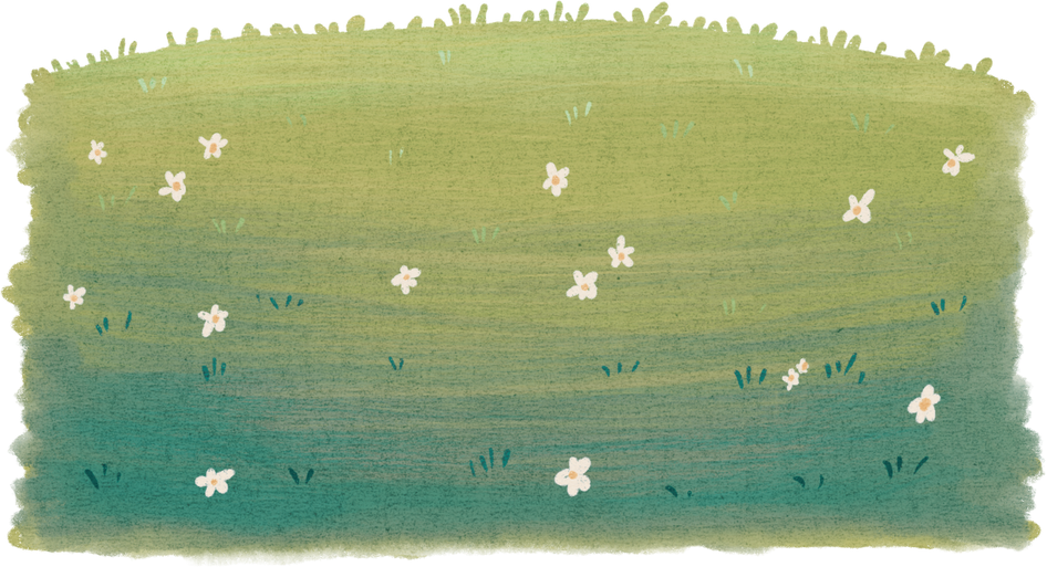 Grass Watercolor Illustration